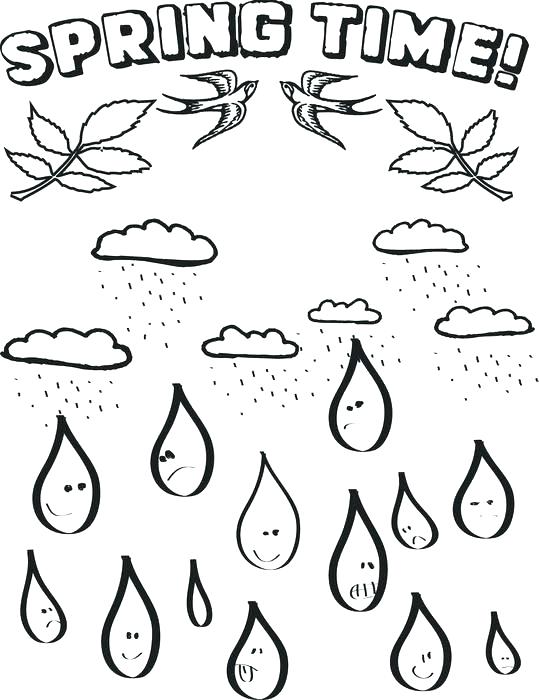 539x700 Raindrops Coloring Pages Raindrop Coloring Page Raindrops Spring