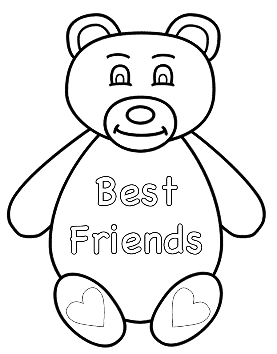 Printable Best Friend Coloring Pages For Girls Color Bros 900x1150 Printable Best Friend Coloring Pages For Girls Color Bros