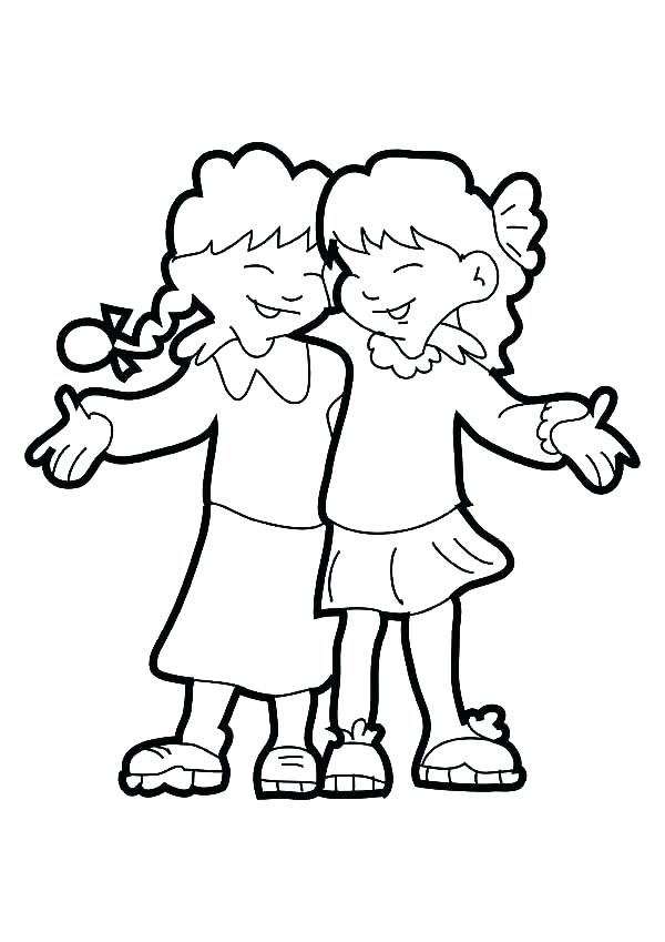 600x849 Bff Coloring Pages Teen Coloring Pages For Girls Bff Award