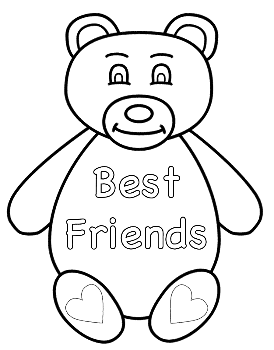900x1150 Superior Best Friend Coloring Pages For Girls A Womanmate Com