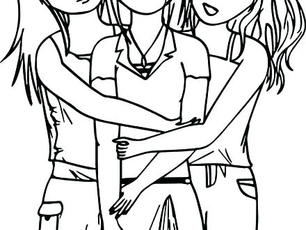 Best Friends Coloring Pages Printable Friendship Coloring Pages 440x330 Best Friends Coloring Pages Printable Friendship Coloring Pages