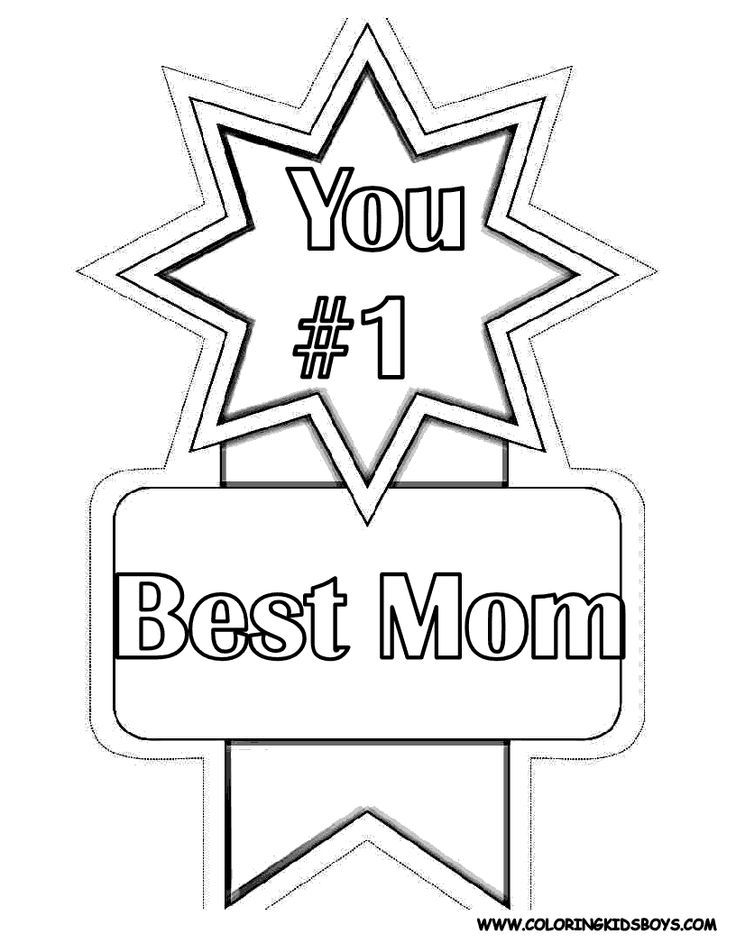 Best Mom Coloring Pages