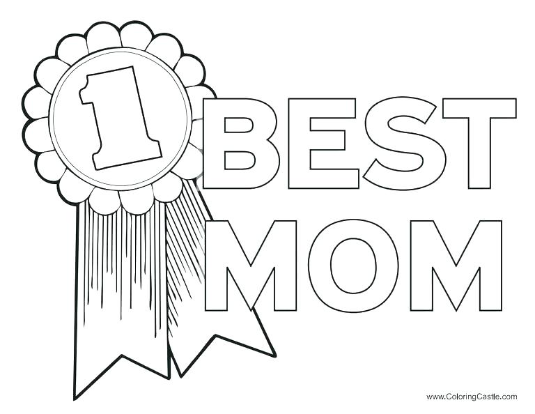 Best Mom Ever Coloring Pages