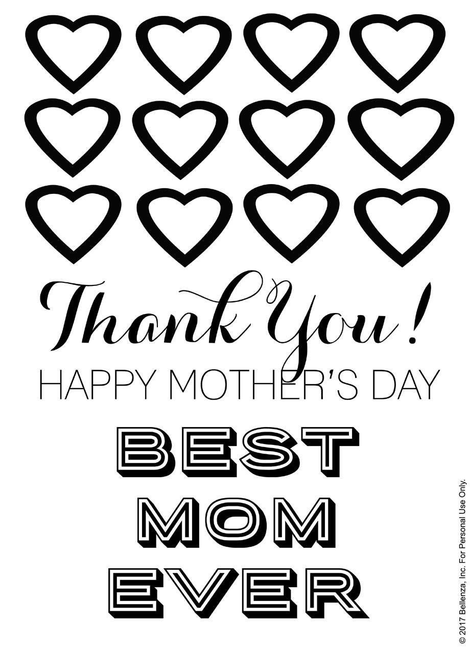 Best Mom Printable Mother's Day Coloring Sheets 920x1265 Best Mom Printable Mother's Day Coloring Sheets