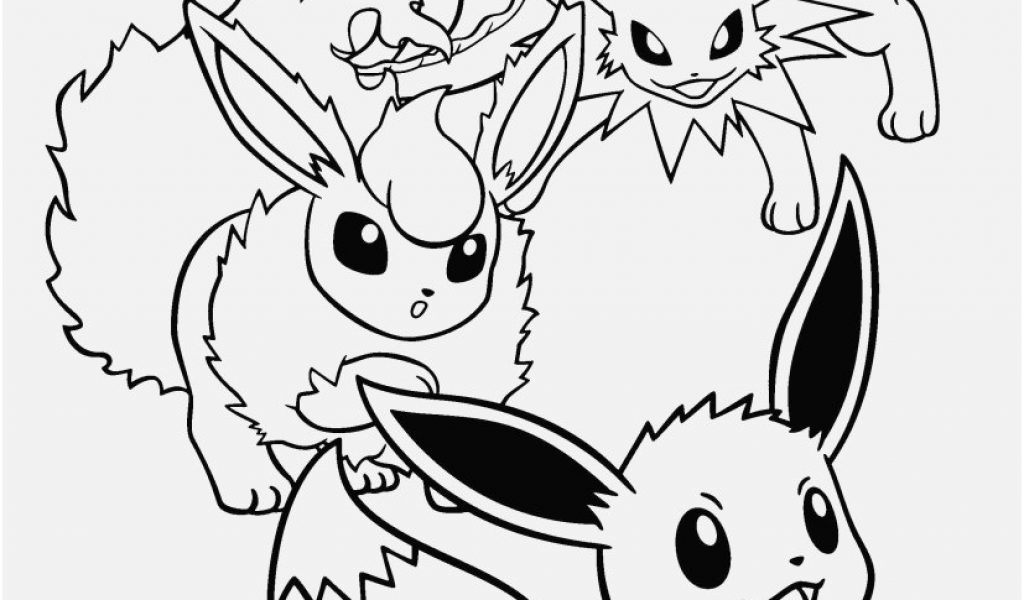 1024x600 Pokemon Coloring Pages Eevee Evolutions Images Best Fine Pokemon