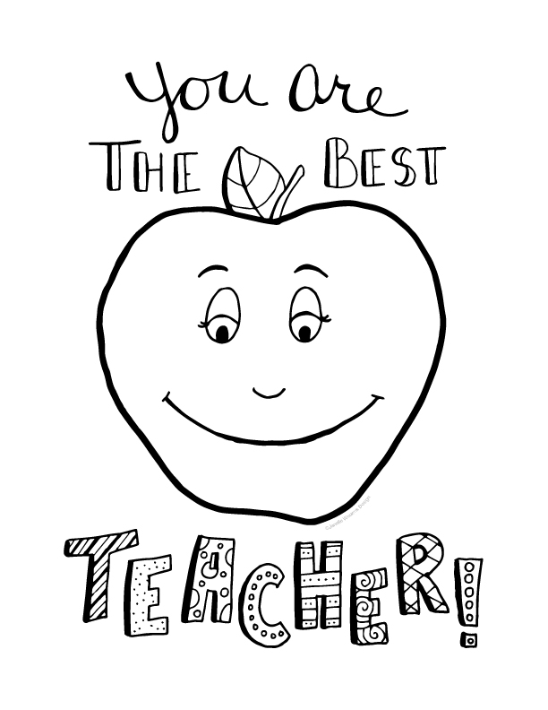 Teacher Coloring Pages 612x792 Teacher Coloring Pages