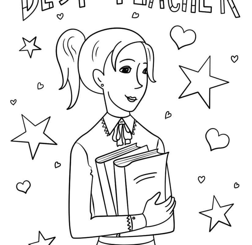Teacher Coloring Pages For Kids To Download And Printout Printable 824x800 Teacher Coloring Pages For Kids To Download And Printout Printable