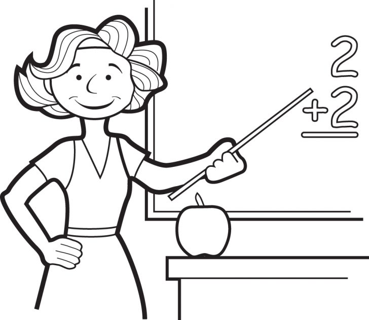 The Best Teacher Coloring Pages For Kids Bleupnr 728x631 The Best Teacher Coloring Pages For Kids Bleupnr