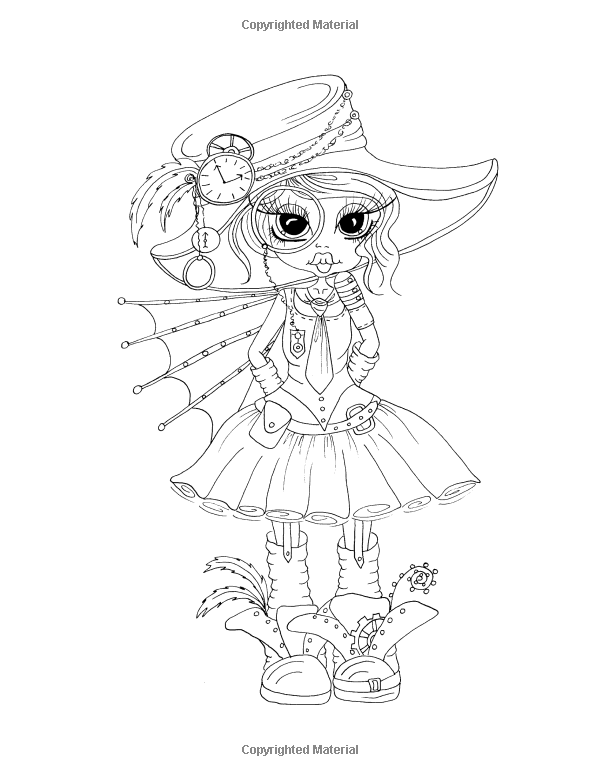 600x776 Sherri Baldy My Besties Steampunk Coloring Book