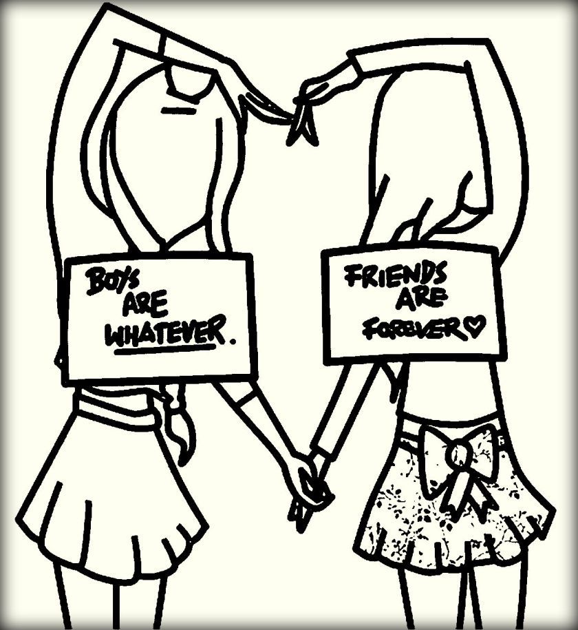 840x915 Best Friend Quotes Coloring Pages Boy Are Whatever Vs Best