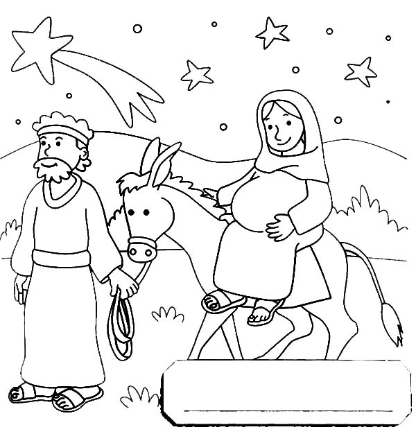 Mary And The Donkey Travel To Bethlehem Coloring Pages Best 600x626 Mary And The Donkey Travel To Bethlehem Coloring Pages Best