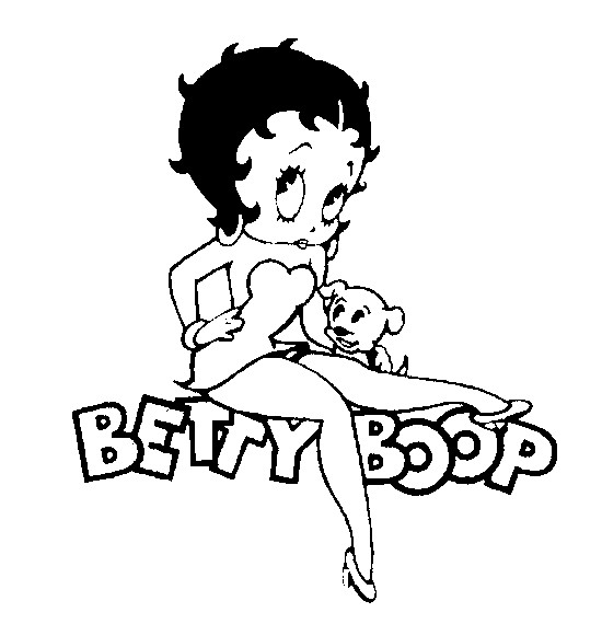 550x570 Coloring Page Betty Boop 11