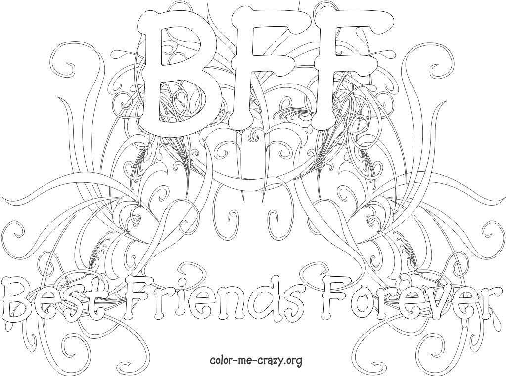 1023x761 Bff Coloring Pages For Girls Httpwww.color Me