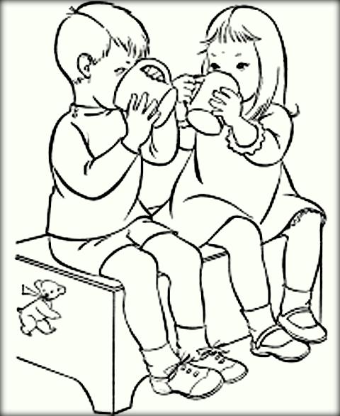 480x586 Best Friend Coloring Pages