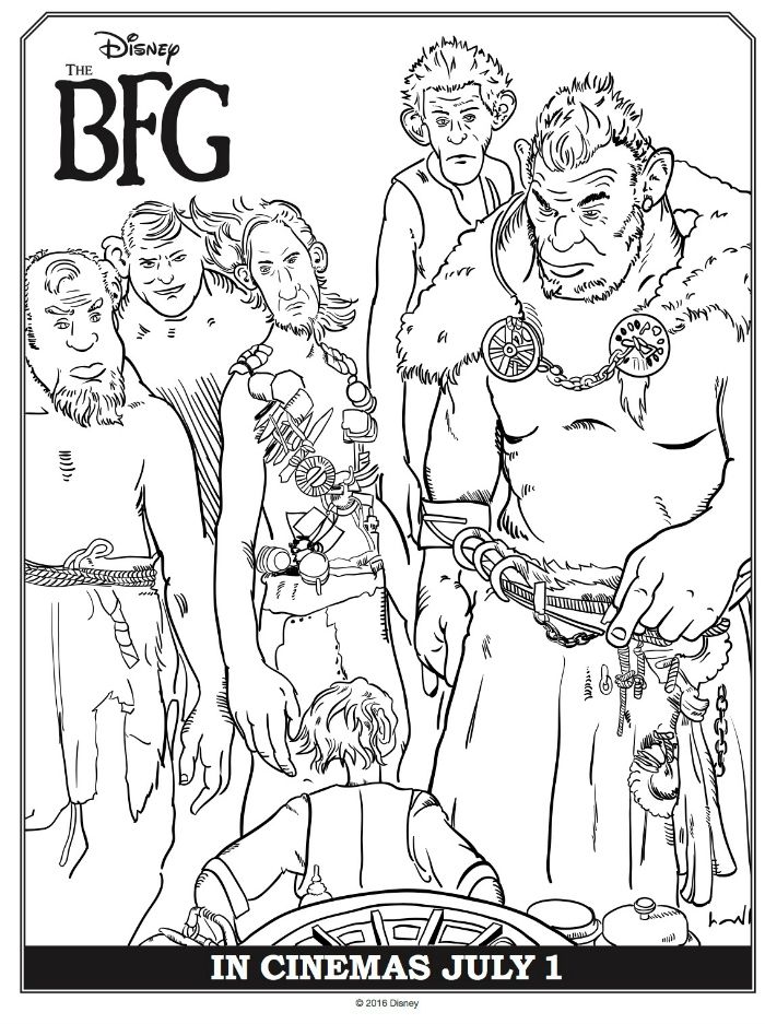 700x937 Disney The Bfg Free Coloring Page Disney Free