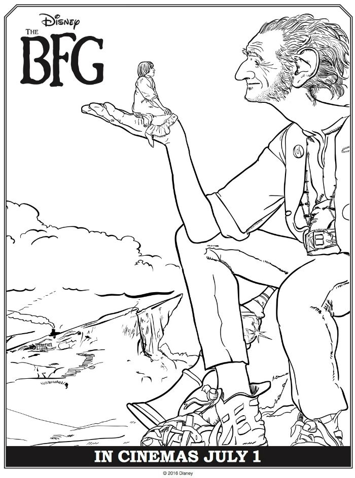 700x944 Disney The Bfg And Sophie Coloring Page Disney