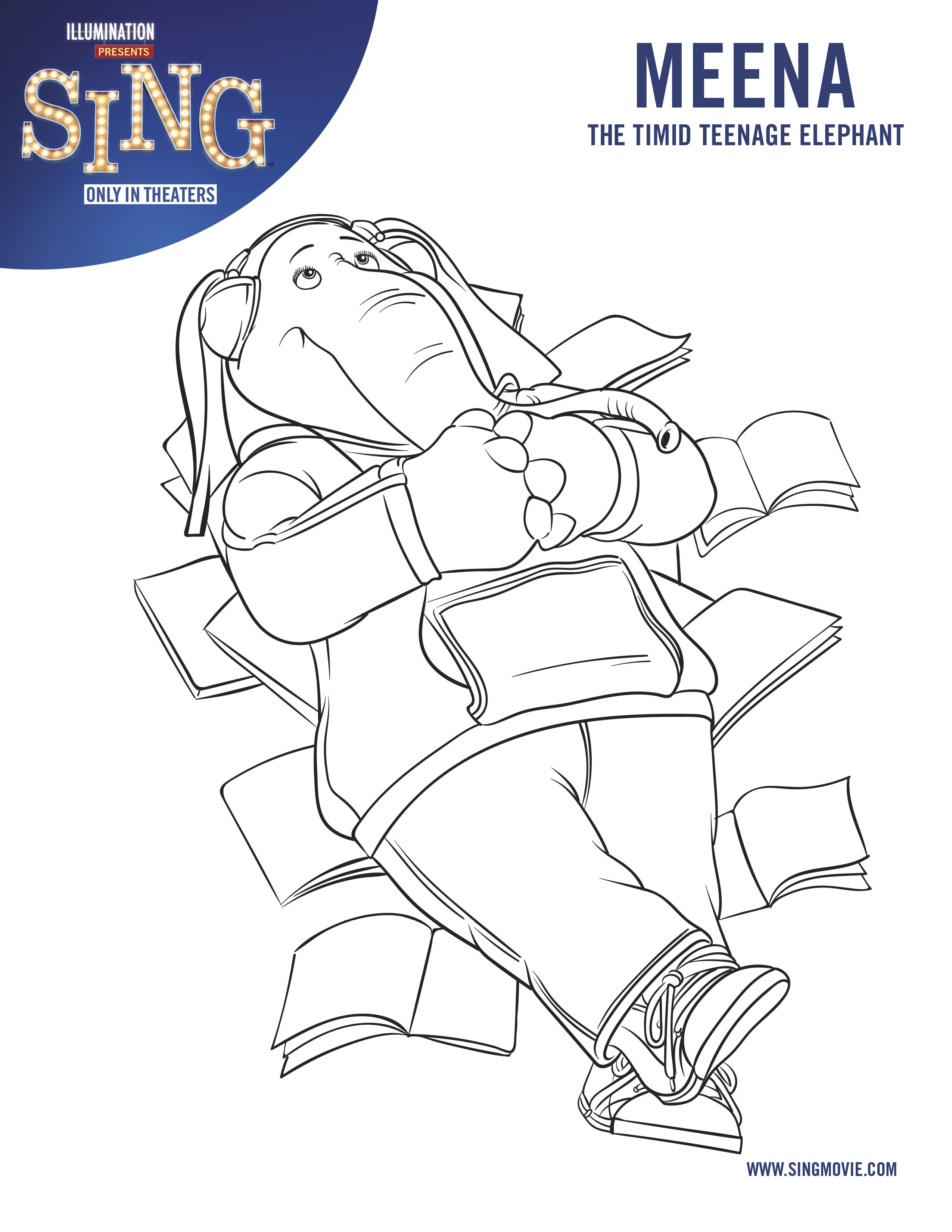 2550x3300 Sing Coloring Pages, Sing Movie Printables And Activity Sheets