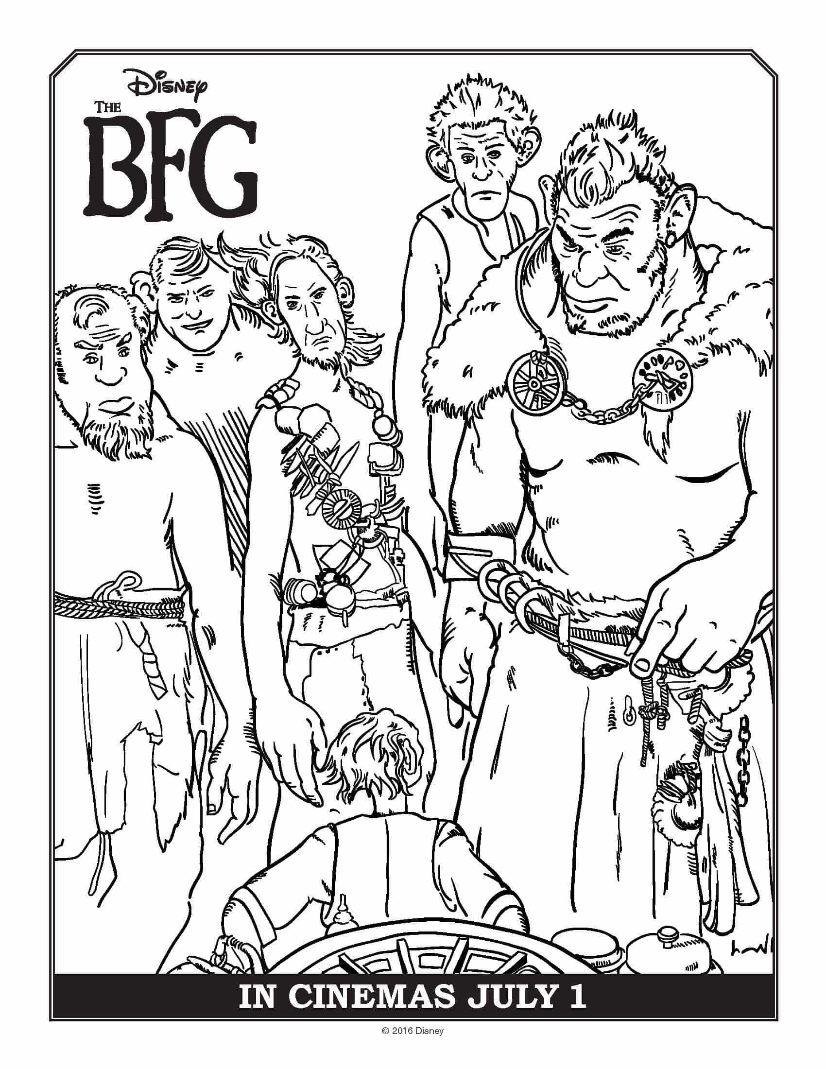1700x2200 Bfg Colouring Pages
