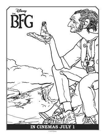 340x440 Disney's The Bfg Movie Free Printable Coloring Amp Activity Sheets