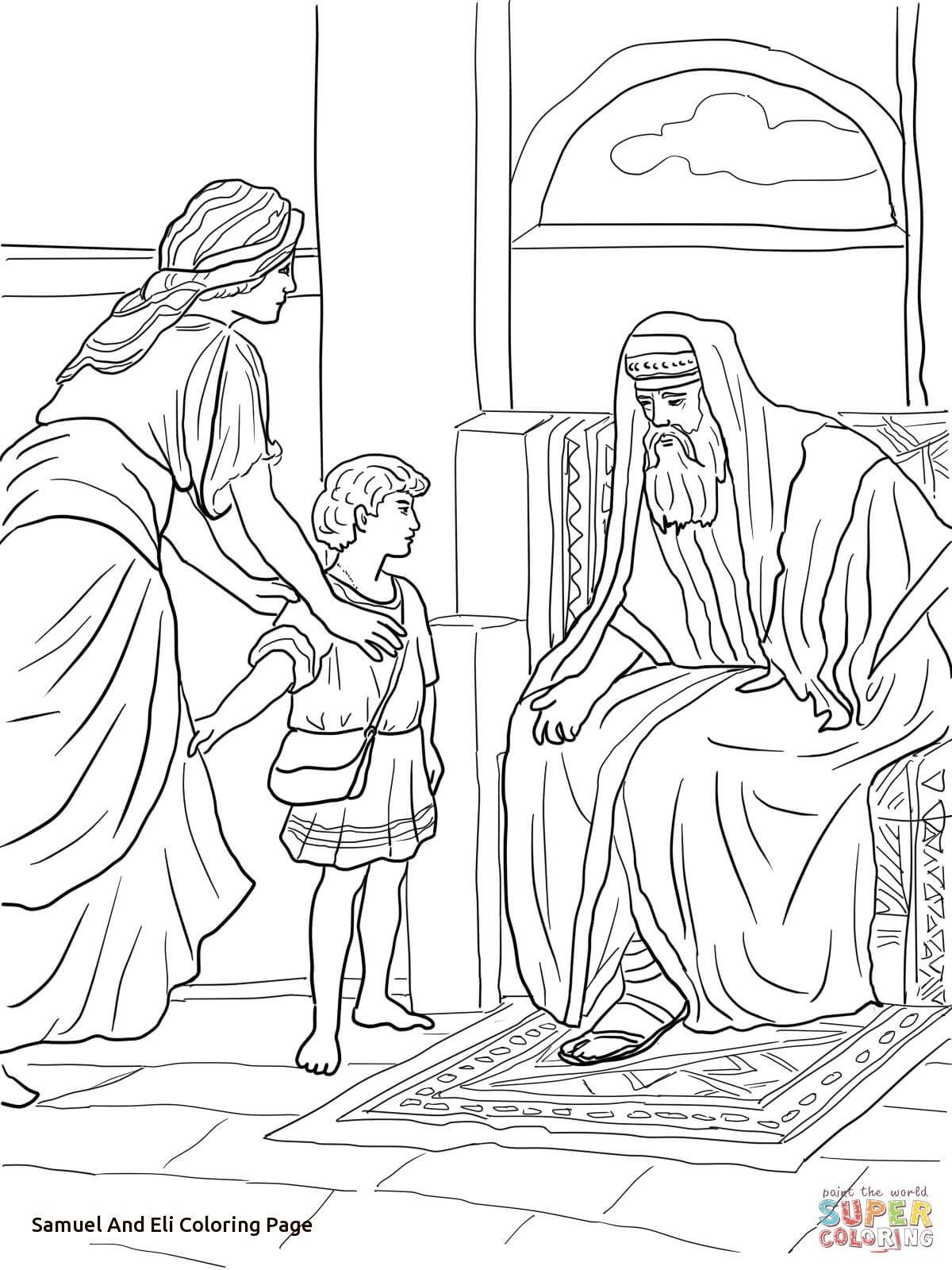 1200x1600 Marvelous Samuel Bible Story Coloring Page For And Eli Pics Style
