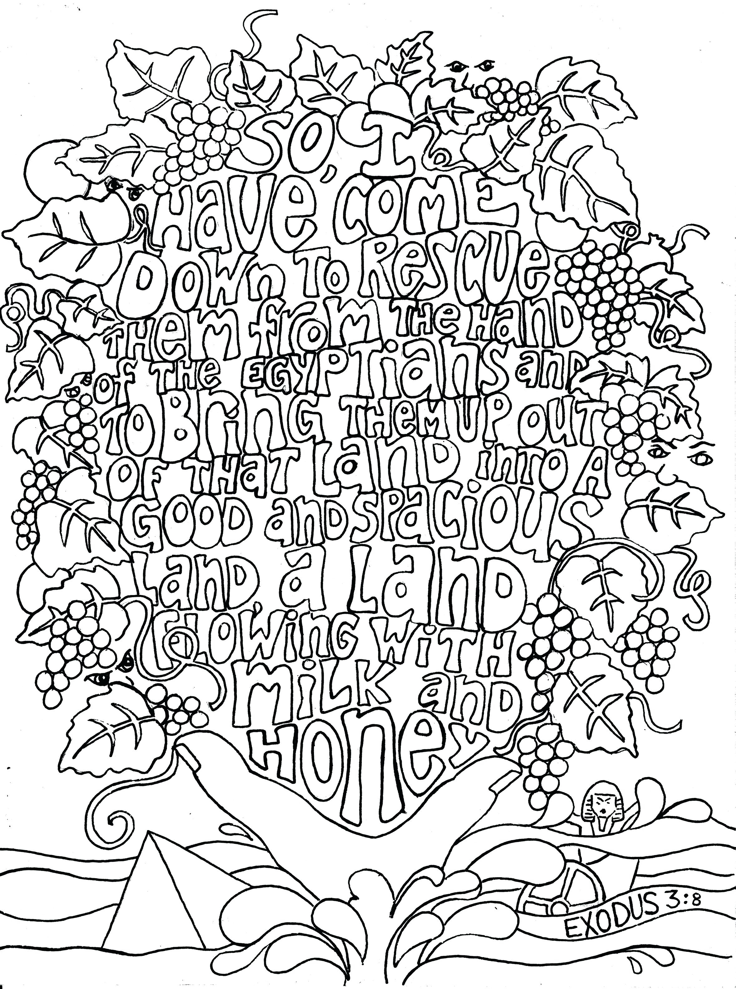 2358x3168 Free Printable Bible Verse Coloring Pages With Bursting Blossoms