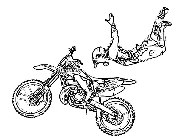 600x464 Dirt Bike Coloring Pages Bicycle Coloring Pages Eidoloninfo