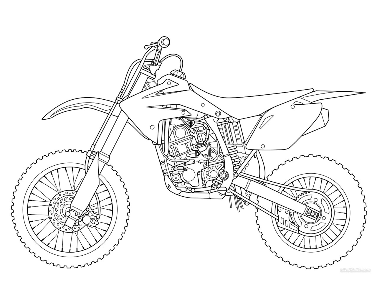 1280x960 Great Yamaha Dirt Bike Coloring Pages Coloringsuite Com