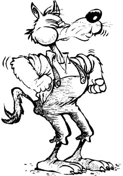 Three Little Pigs Big Bad Wolf Cartoon 246x350 Three Little Pigs Big Bad Wolf Cartoon