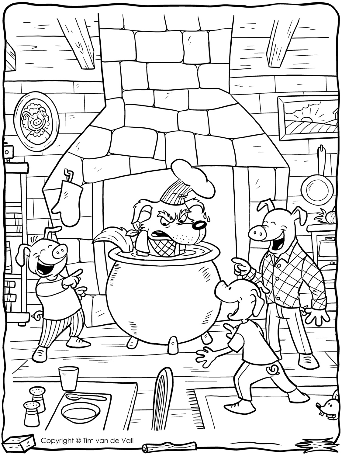 Three Little Pigs Coloring Pages The Three Little Pigs Story 1125x1500 Three Little Pigs Coloring Pages The Three Little Pigs Story