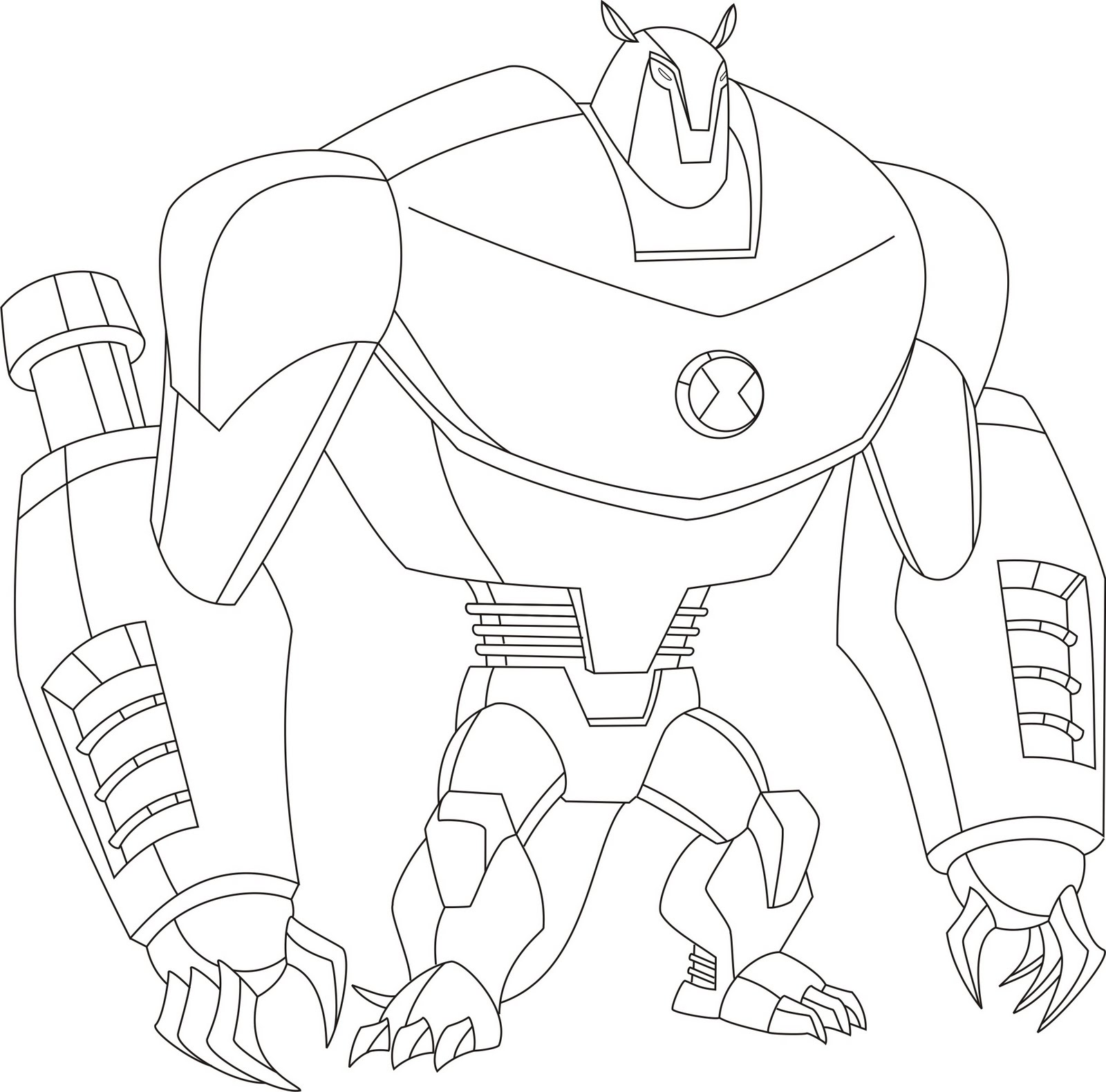 Big Alien Ben 10 Coloring Pages 1600x1580 Big Alien Ben 10 Coloring Pages