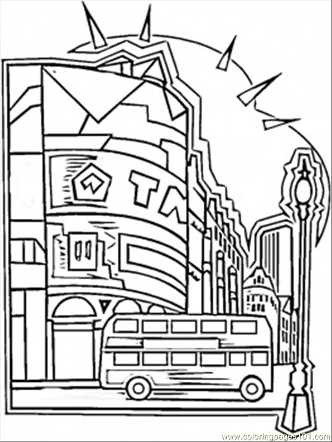 Center Of London Coloring Page 650x865 Center Of London Coloring Page
