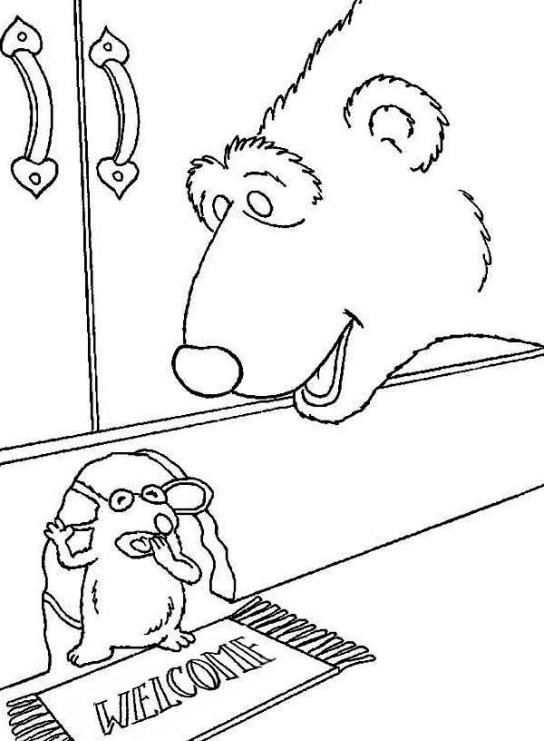 Bear Inthe Big Blue House Friend Tutter Just Wake Up Coloring 600x816 Bear Inthe Big Blue House Friend Tutter Just Wake Up Coloring