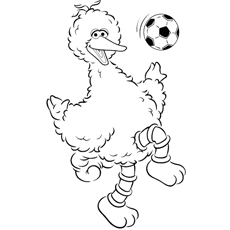 230x230 Big Bird Coloring Pages Color Bros