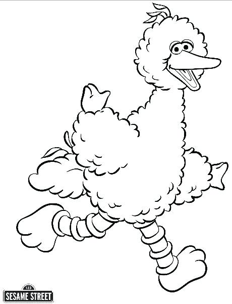 Big Bird Printable Coloring Pages Vanda 460x601 Big Bird Printable Coloring Pages Vanda