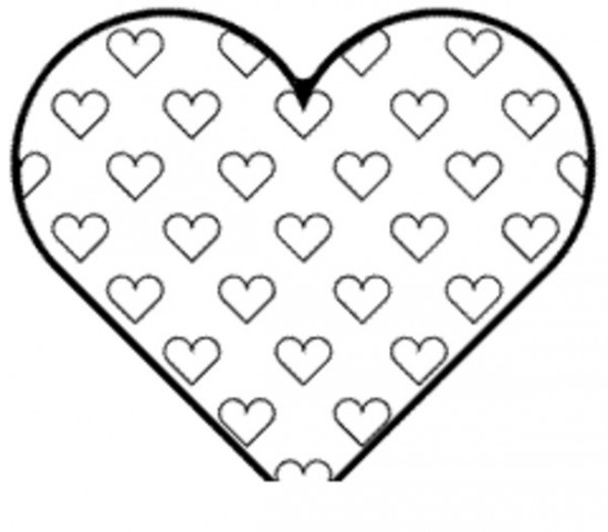 Magnificent Coloring Pages Hearts Pictures 550x481 Magnificent Coloring Pages Hearts Pictures