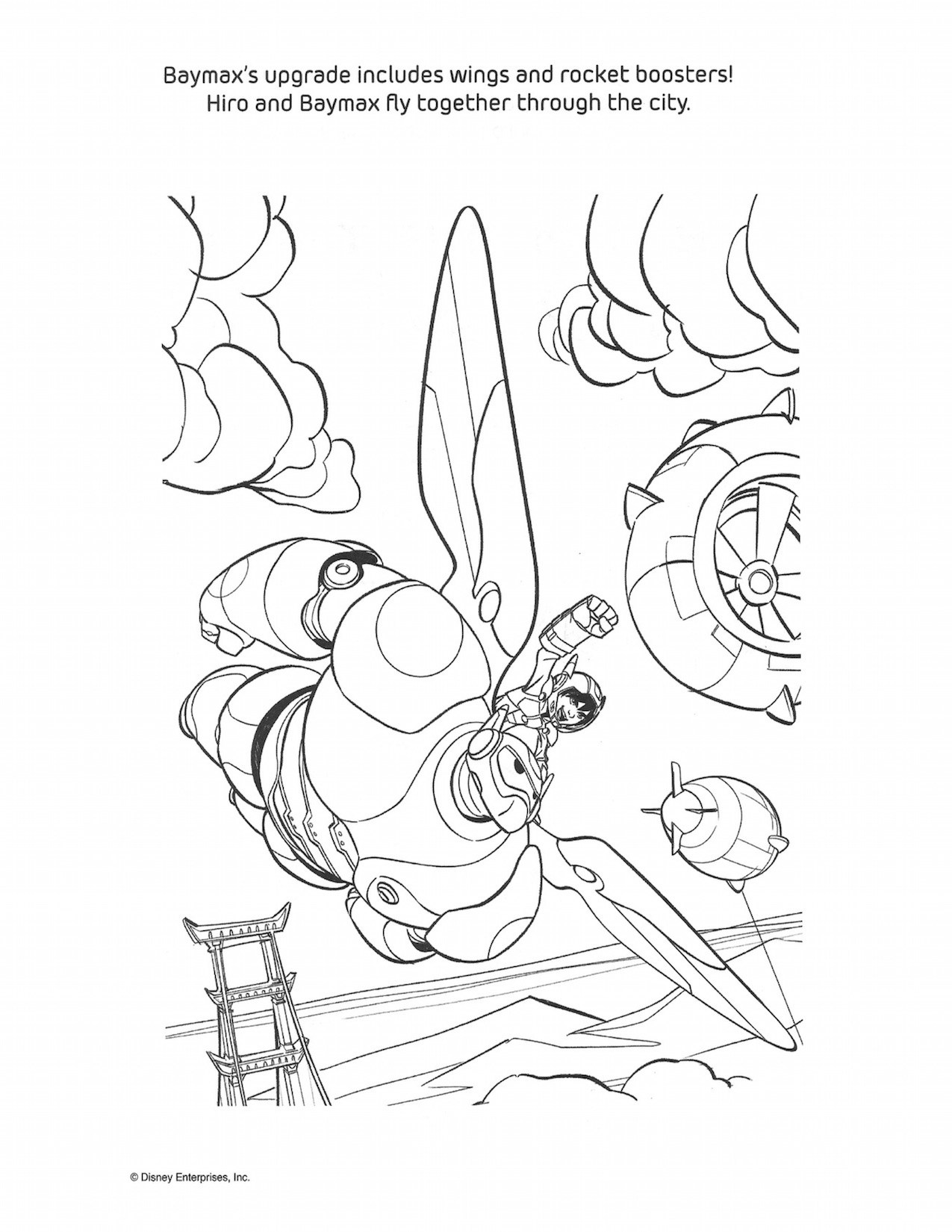 Big Hero 6 Coloring Pages And Activity Sheets 1275x1650 Big Hero 6 Coloring Pages And Activity Sheets