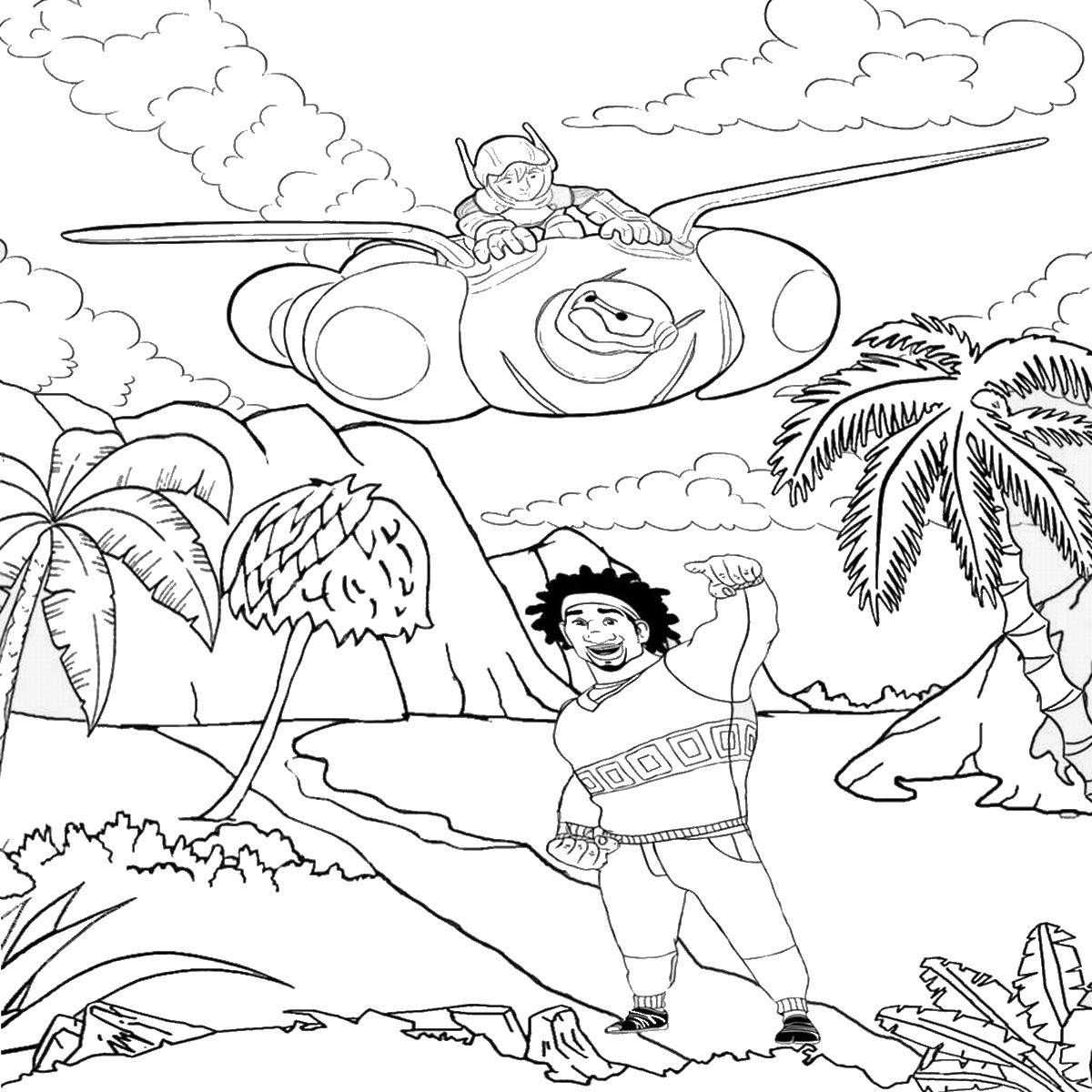 Big Hero 6 Coloring Pages 1200x1200 Big Hero 6 Coloring Pages