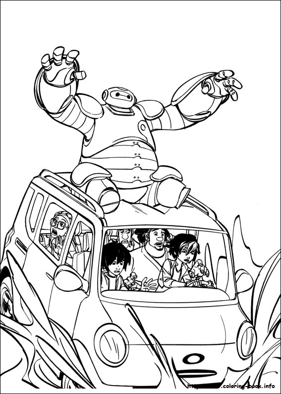 Big Hero 6 Coloring Picture 567x794 Big Hero 6 Coloring Picture