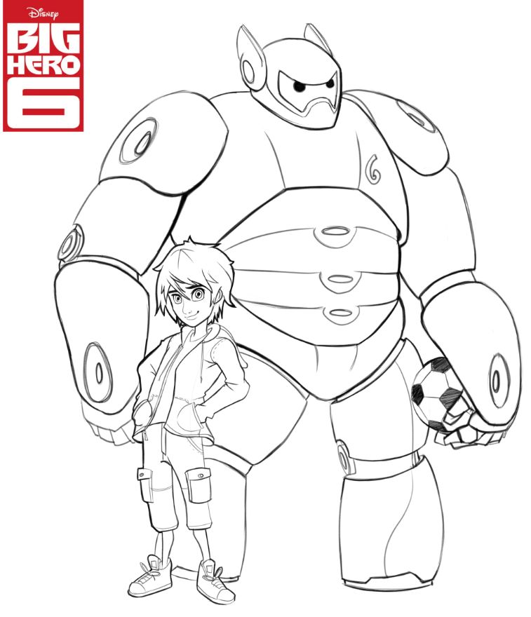 Disney's Big Hero 6 Coloring Pages 757x880 Disney's Big Hero 6 Coloring Pages