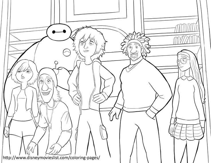 Free Printable Coloring Pages Big Hero 6 736x568 Free Printable Coloring Pages Big Hero 6