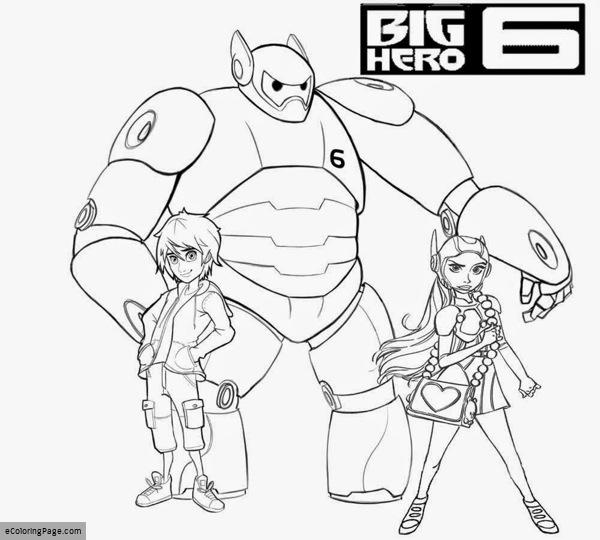 Big Hero 6 Coloring Pages Printable Coloring 600x540 Big Hero 6 Coloring Pages Printable Coloring