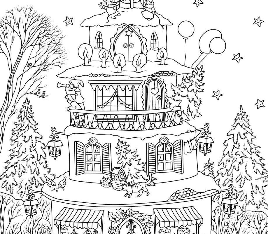 Free Printable Gingerbread House Coloring Pages Christmas Coloring 919x800 Free Printable Gingerbread House Coloring Pages Christmas Coloring