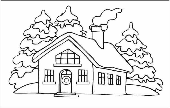 Free Printable House Coloring Pages For Kids 717x454 Free Printable House Coloring Pages For Kids