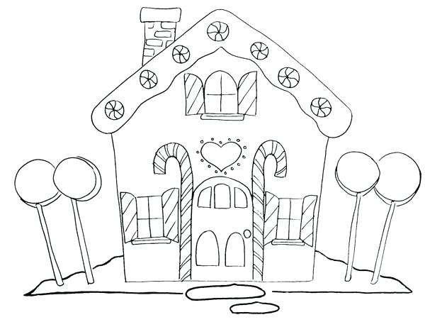 Lollipop Coloring Pages Gingerbread House And Four Big Lollipop 600x454 Lollipop Coloring Pages Gingerbread House And Four Big Lollipop