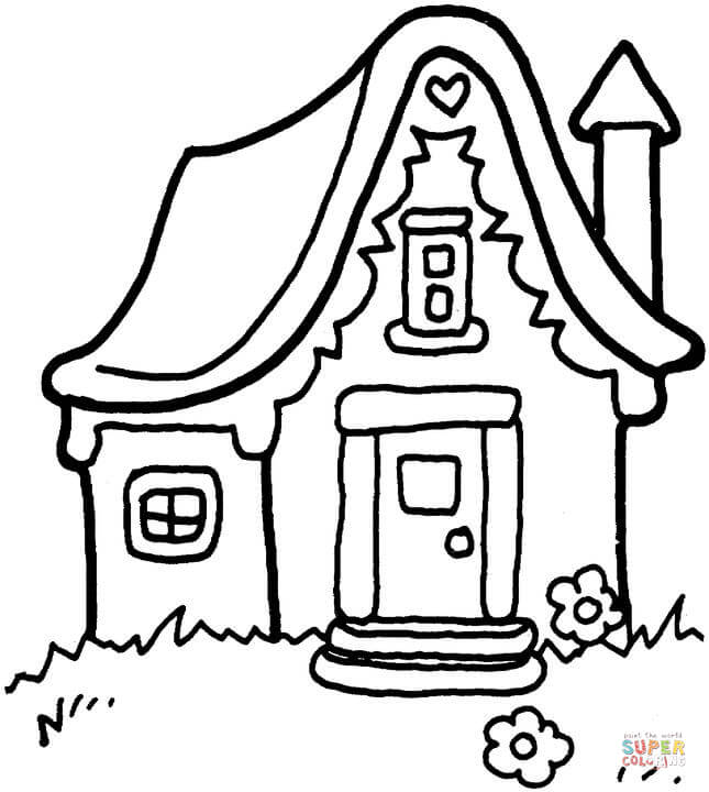 Opulent Design Ideas House Coloring Pages Printable 645x720 Opulent Design Ideas House Coloring Pages Printable