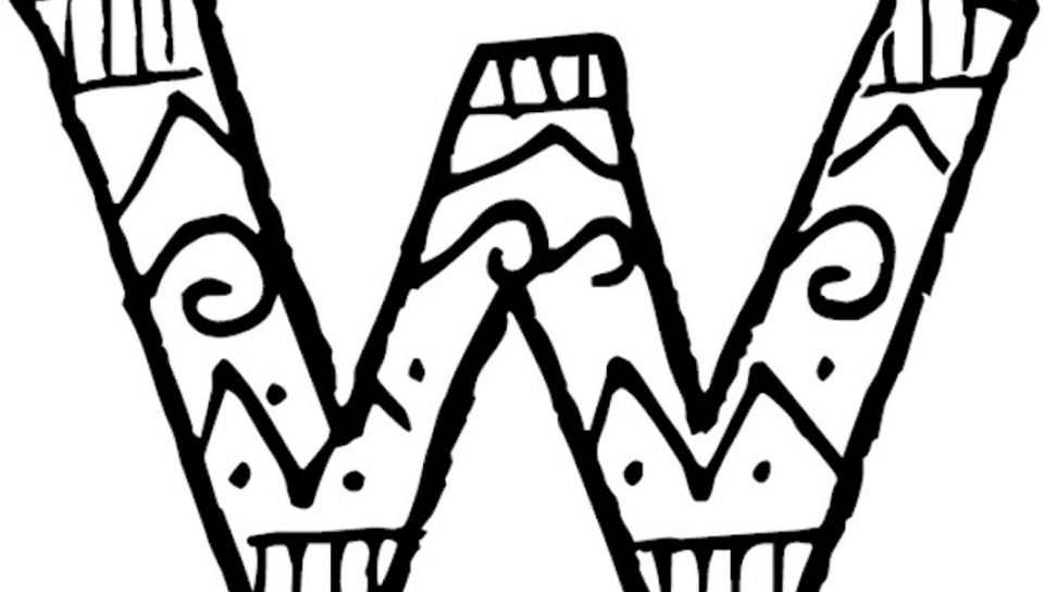960x544 Bubble Letter W Coloring Pages Printable For Kids Of Cursive