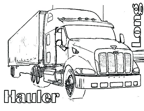 Big Rig Coloring Pages Semi Truck Drawing Coloring Page Big Rig 600x464 Big Rig Coloring Pages Semi Truck Drawing Coloring Page Big Rig