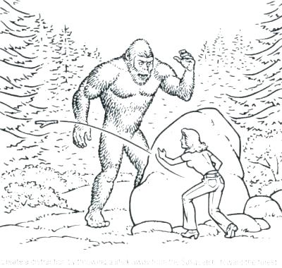 400x380 Tasty Bigfoot Coloring Page Coloring Page 2019
