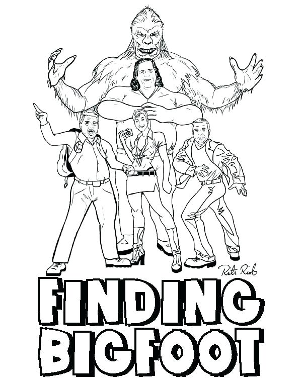 600x776 Bigfoot Coloring Pages Appealing Coloring Pages Fee Colouring Page