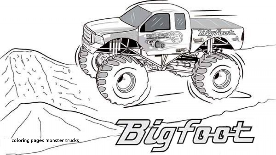 Truck Printable Coloring Pages Monster Trucks Printable Coloring 960x540 Truck Printable Coloring Pages Monster Trucks Printable Coloring